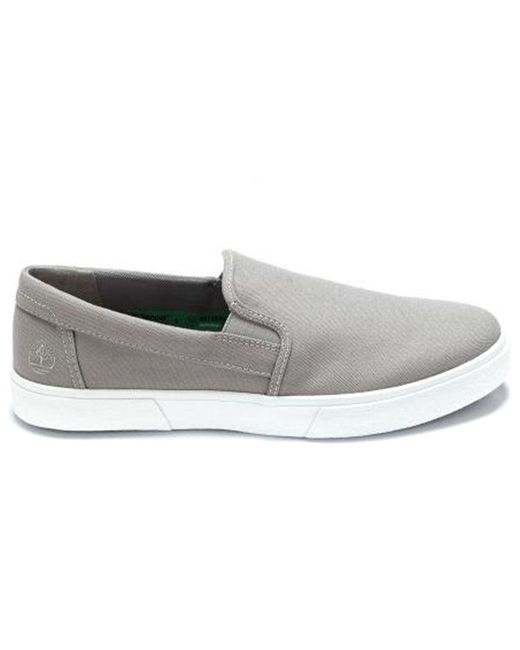 Timberland Gray Union Wharf 2.0 Ek+ Slip On Shoes for men