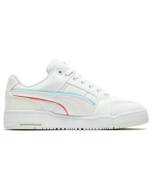 PUMA White Slipstream Lo Canvas 'Warm' for men