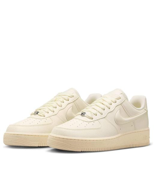 Nike White (Wmns) Air Force 1 Low '07 Next Nature 'Coconut Milk Bulbous Swoosh'