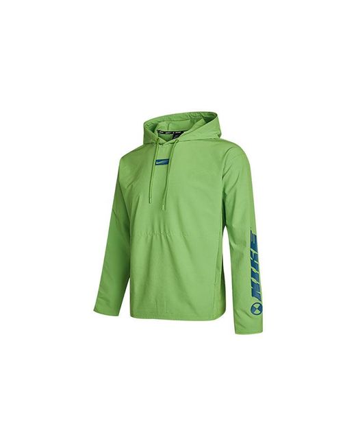 Nike Green Sport Clash Woven Training Pullover for men