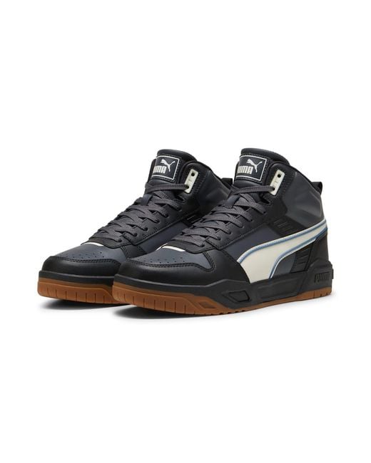 PUMA Black Rbd Tech Mid Gum' for men