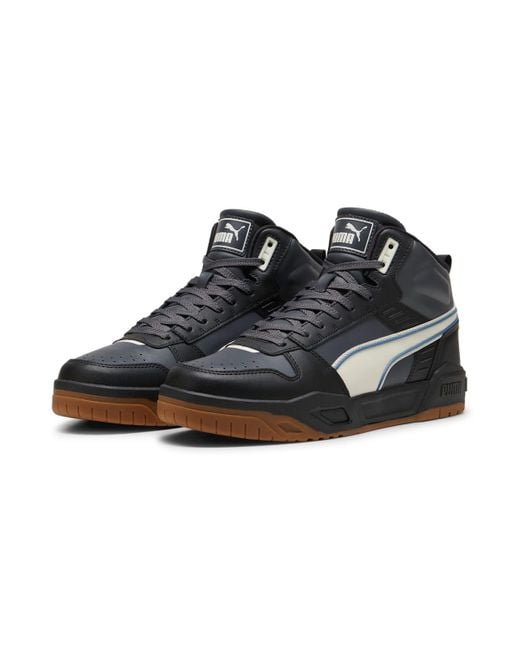 PUMA Black Rbd Tech Mid Gum' for men
