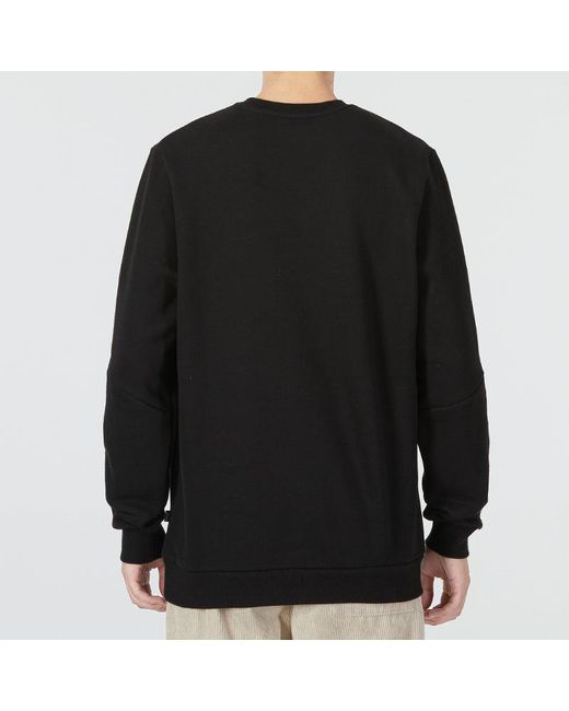 PUMA Black Ess Metallic Logo Sweater for men