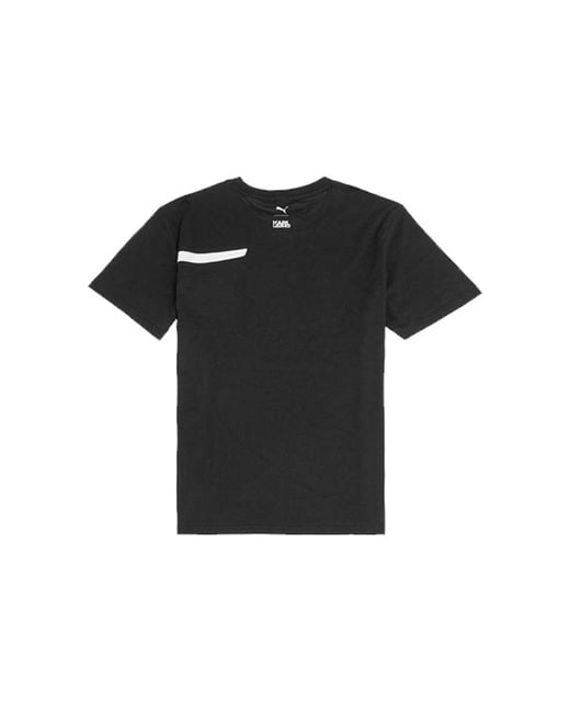 PUMA Black Fendi Crossover Round Neck Short Sleeve for men