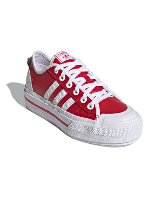 Adidas Red (Wmns) Nizza Rf Platform 'Heart Embossed