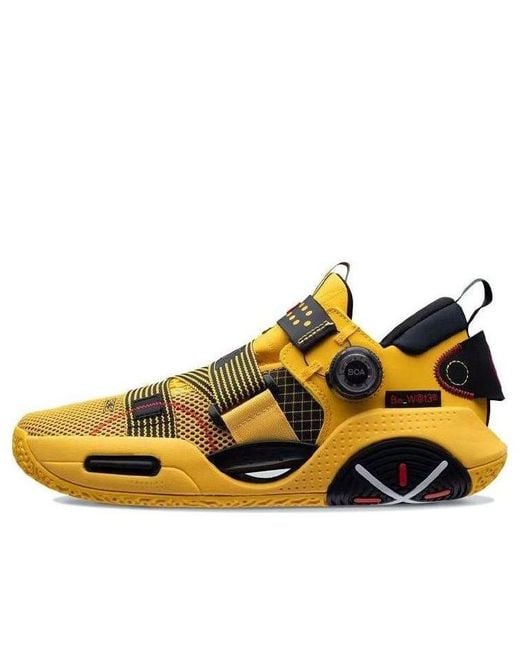 Li-ning Yellow Way Of Wade 9 V2 Boa 'Bruce Lee' for men
