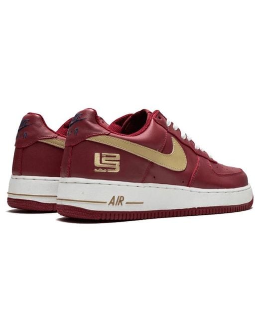 Nike Red Air Force 1 Low 'Lebron James' for men