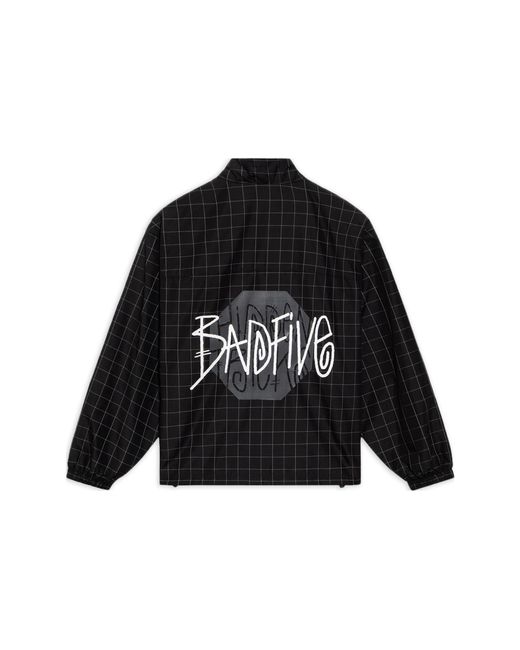 Li-ning Black Badfive Graphic Sports Half Zip Jacket for men