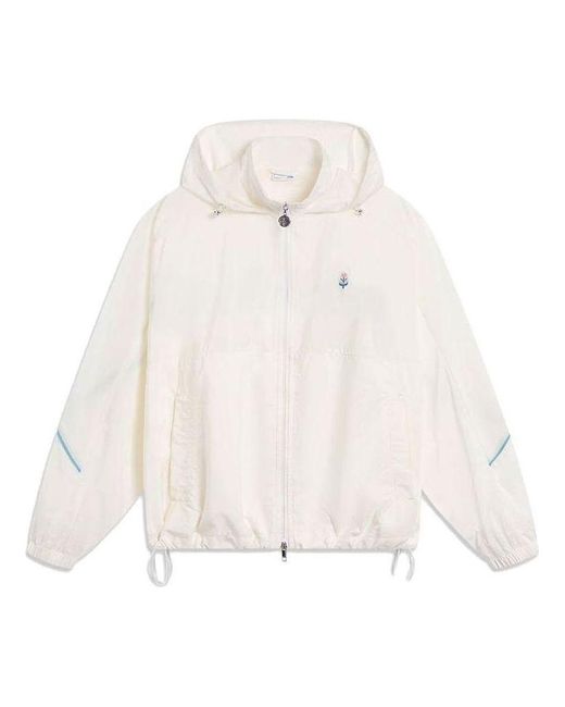 Li-ning White Athletics Sportswear Jacket