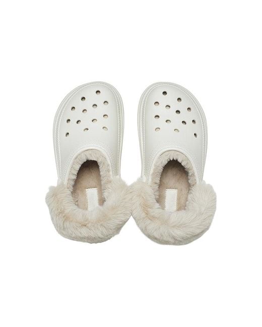CROCSTM White Stomp Lined Clogs