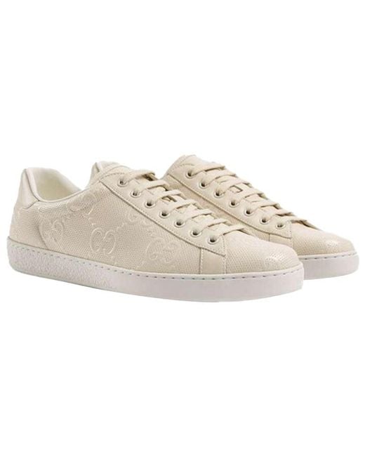 Gucci Natural Ace 'Gg Embossed for men