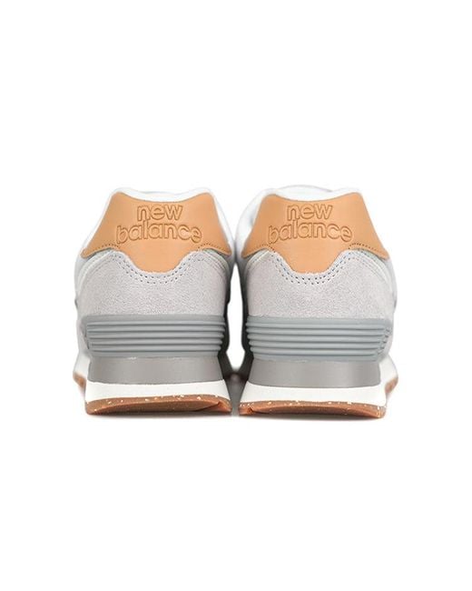 New Balance White 574 'Rain Cloud Maple' for men