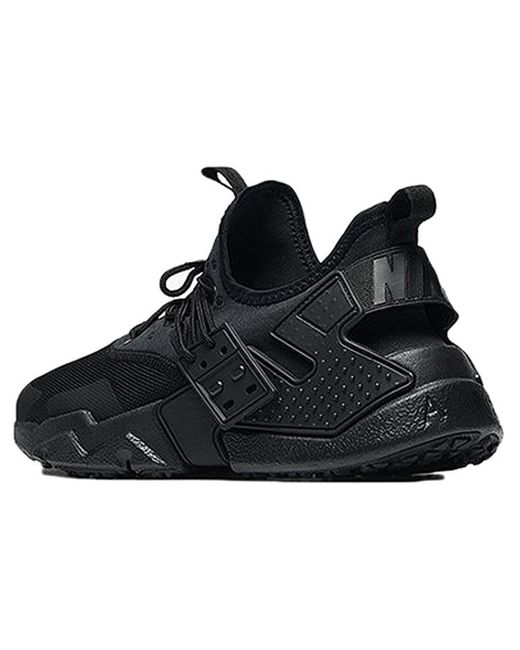 nike huarache drift triple black