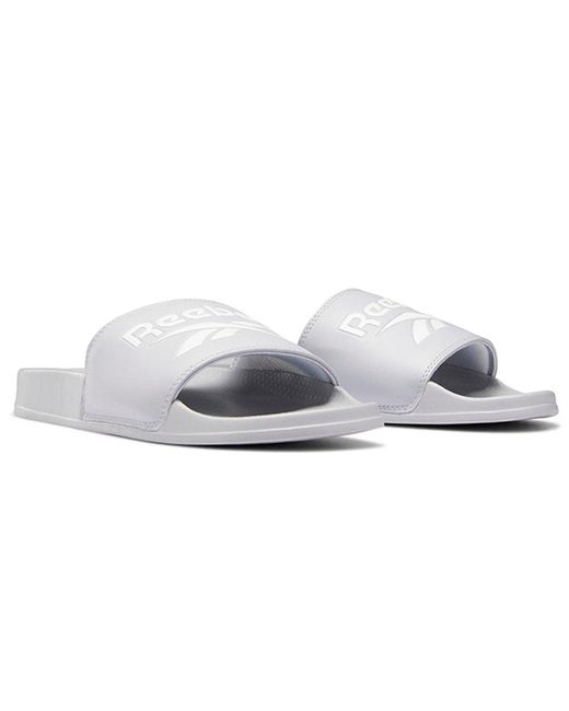 Reebok White Classic Slide for men