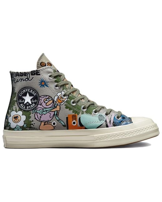 Converse Blue Chuck 70 High 'Floral' for men