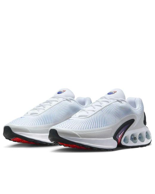 Nike White Air Max Dn Racer Bright Crimson' for men