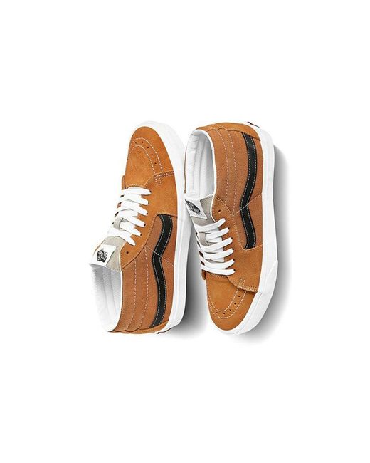 Vans Brown Retro Sport Sk8-Mid Shoes for men