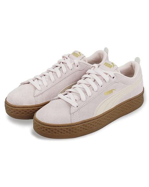PUMA White Smash Platform