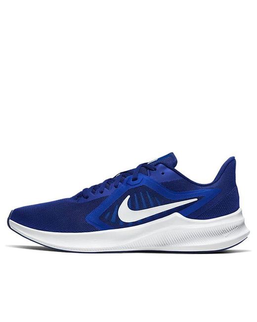 Nike Downshifter Blue/white for Men | Lyst