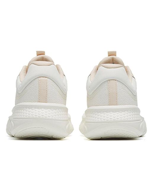 Anta White (Wmns) Shock-Absorbing Low-Top Running Shoes