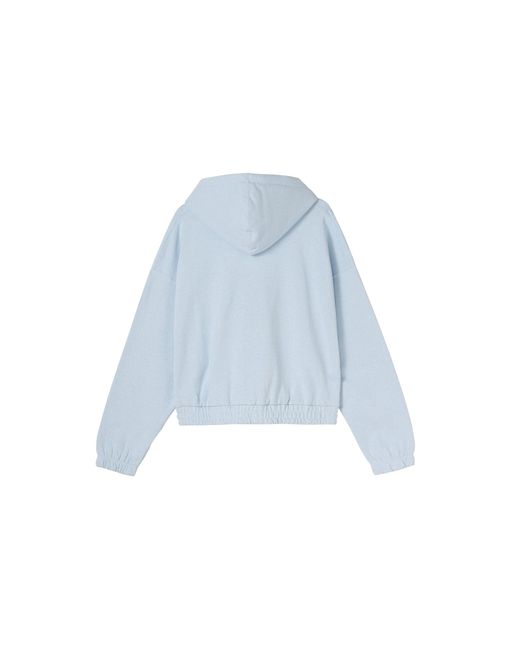 Nike Blue (Wmns) Casual Sports Knit Loose Hoodie Short