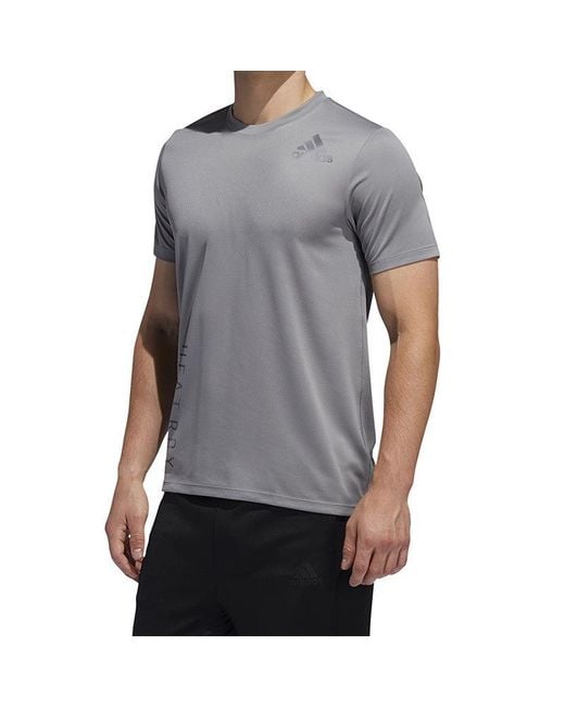 Adidas Gray Soccer/Football Training Sports Round Neck Short Sleeve for men