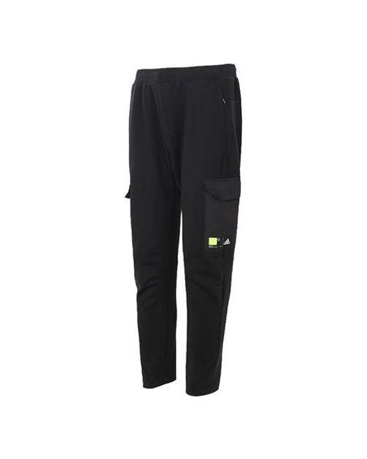 Adidas Black Cozy Breathable Casual Cargo Long Pants for men