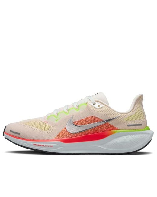 Nike White Air Zoom Pegasus 41 'Summit Bright Crimson' for men