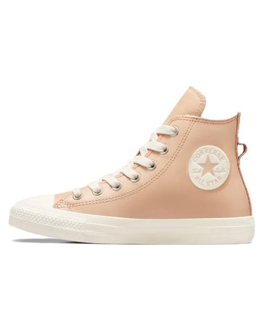 Converse Natural (Wmns) Chuck Taylor All Star Leather Faux Fur Lining