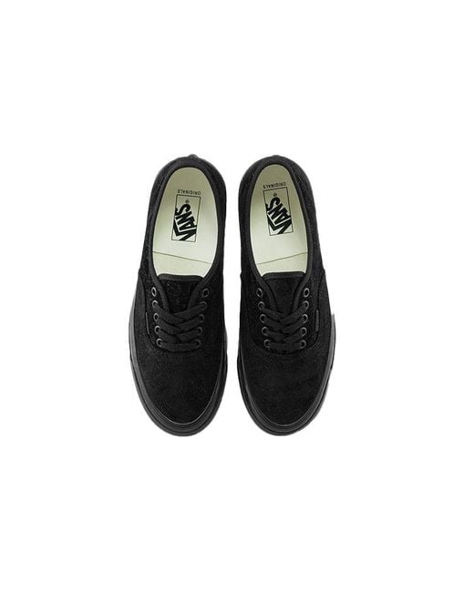 Vans Black Og Authentic Lx 'Velvet Emboidery for men