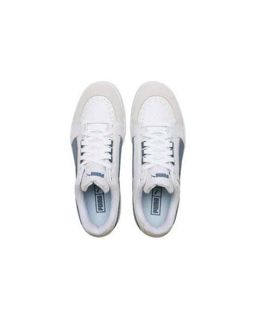 PUMA White Slipstream Lo Suede Fs for men