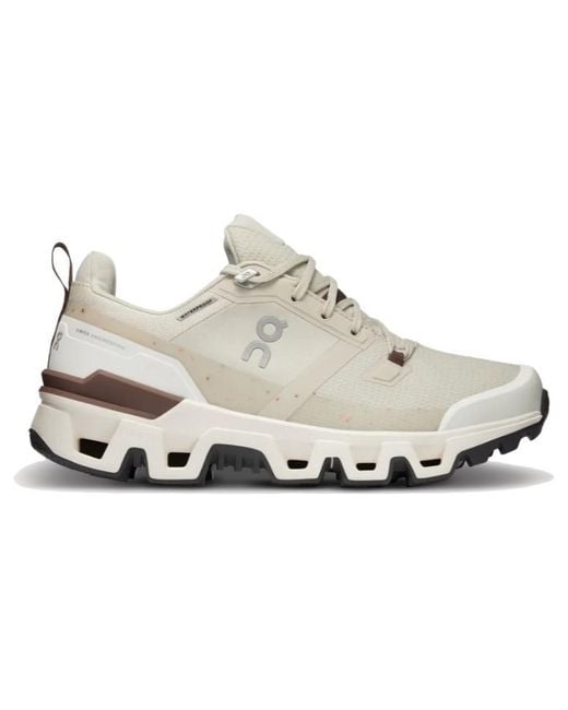 On Shoes White (Wmns) Cloundwander Waterproof 'Sand Ivory'