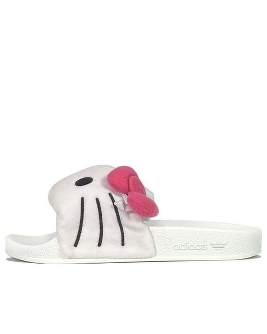 Adidas Pink Originals X Hello Kitty Adilette Slides