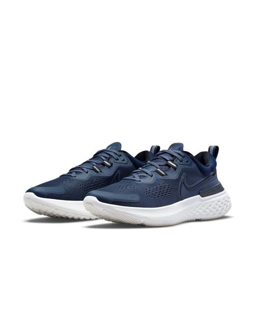 Nike Blue React Miler 2 Running Shoe for men