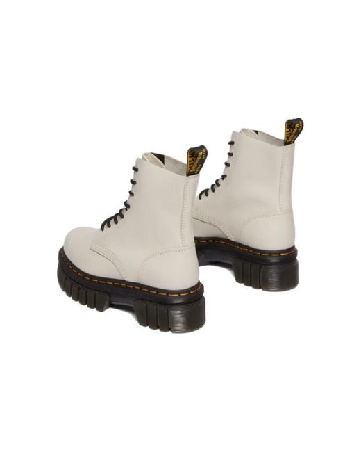Dr. Martens Natural (Wmns) Audrick Nappa Leather Platform Ankle Boots 'Cobblestone'