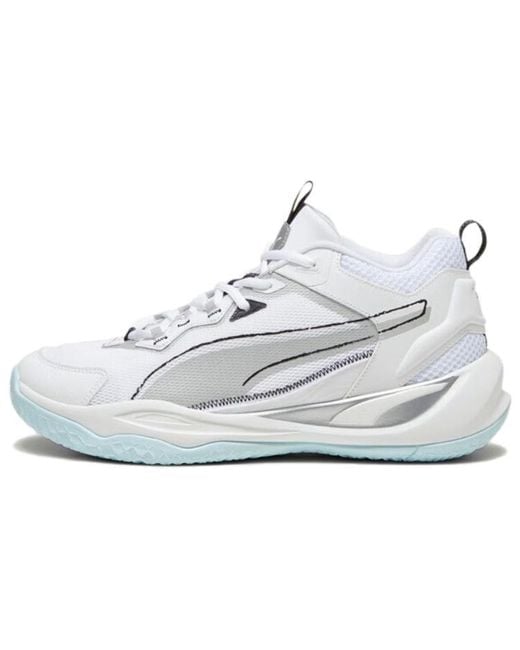 PUMA White Playmaker Mint' for men