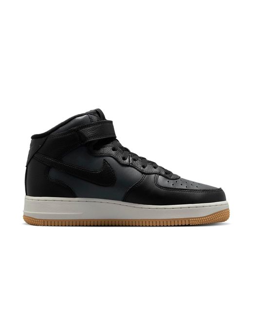 Nike Black Air Force 1 Mid '07 Lx 'Anthracite Gum' for men