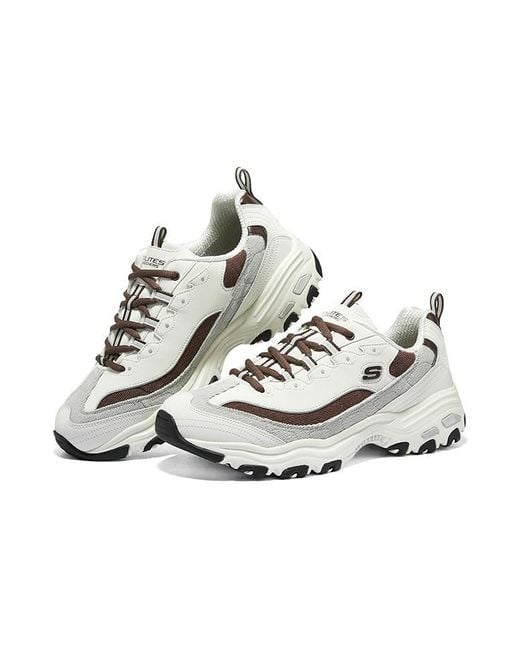 Skechers White D'Lites Varsity Spirit Sneaker for men