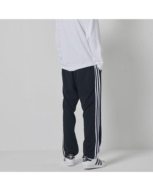 Adidas Black Straight Elastic Waistband Sports Pants/Trousers/Joggers for men