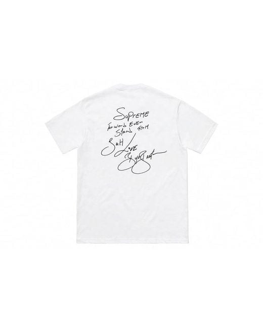 Supreme White Ss19 Buju Banton Tee Reggae Character Printing Short Sleeve for men
