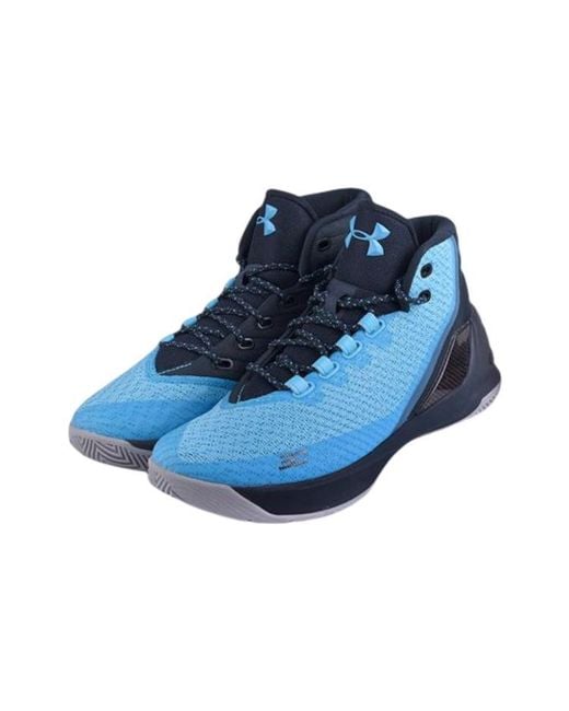 Under Armour Blue Curry 3 Mid 'Peacock' for men