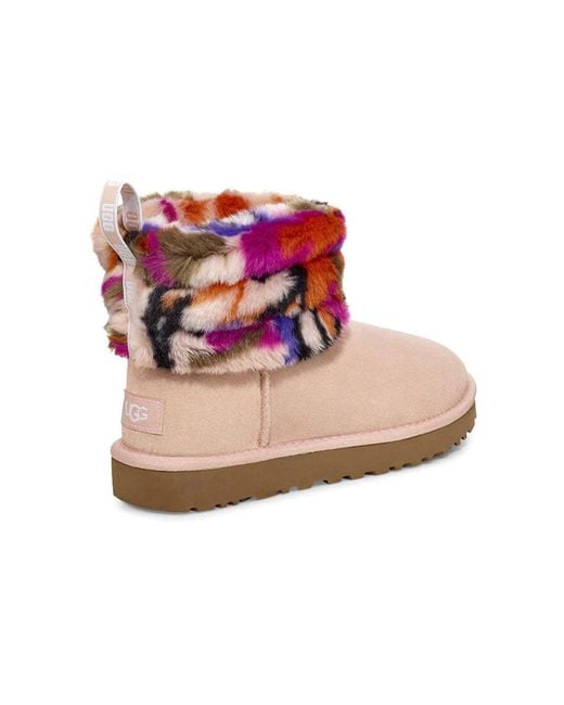 Ugg Pink (Wmns) Fluff Mini Quilted Motlee