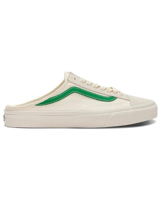 Vans Green Style 36 Mule Low Tops Casual Skateboarding Shoes for men