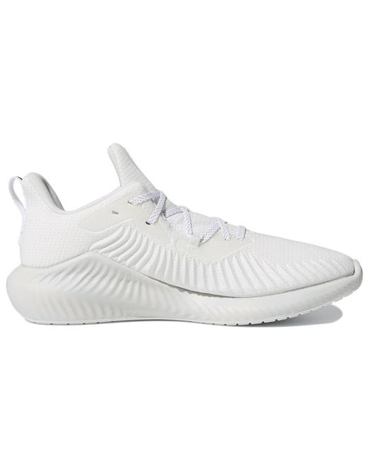 Adidas White Alphabounce+ Run Em 'Crystal' for men