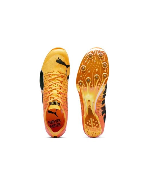 PUMA Orange Evospeed Tokyo Nitro Slipresistant Lowtop Running Shoe for men