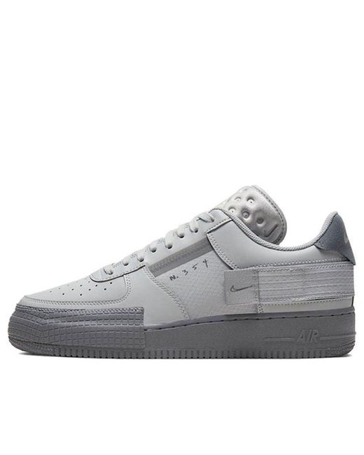Nike Gray Air Force 1 Type Fog' for men