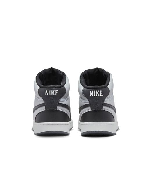 Nike Black Court Vision Mid Next Nature 'Light Smoke Sail' for men