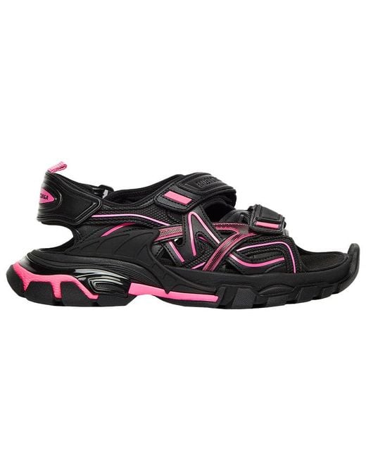 Balenciaga Multicolor Track Touch-Strap Sandals