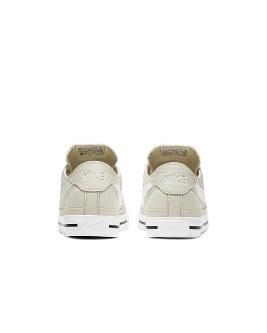 Nike White (Wmns) Court Legacy Canvas 'Light Bone'