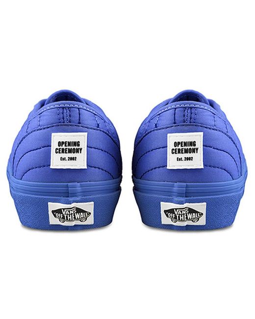 Vans Blue Opening Ceremony X Authentic 'Quilted Baja' for men